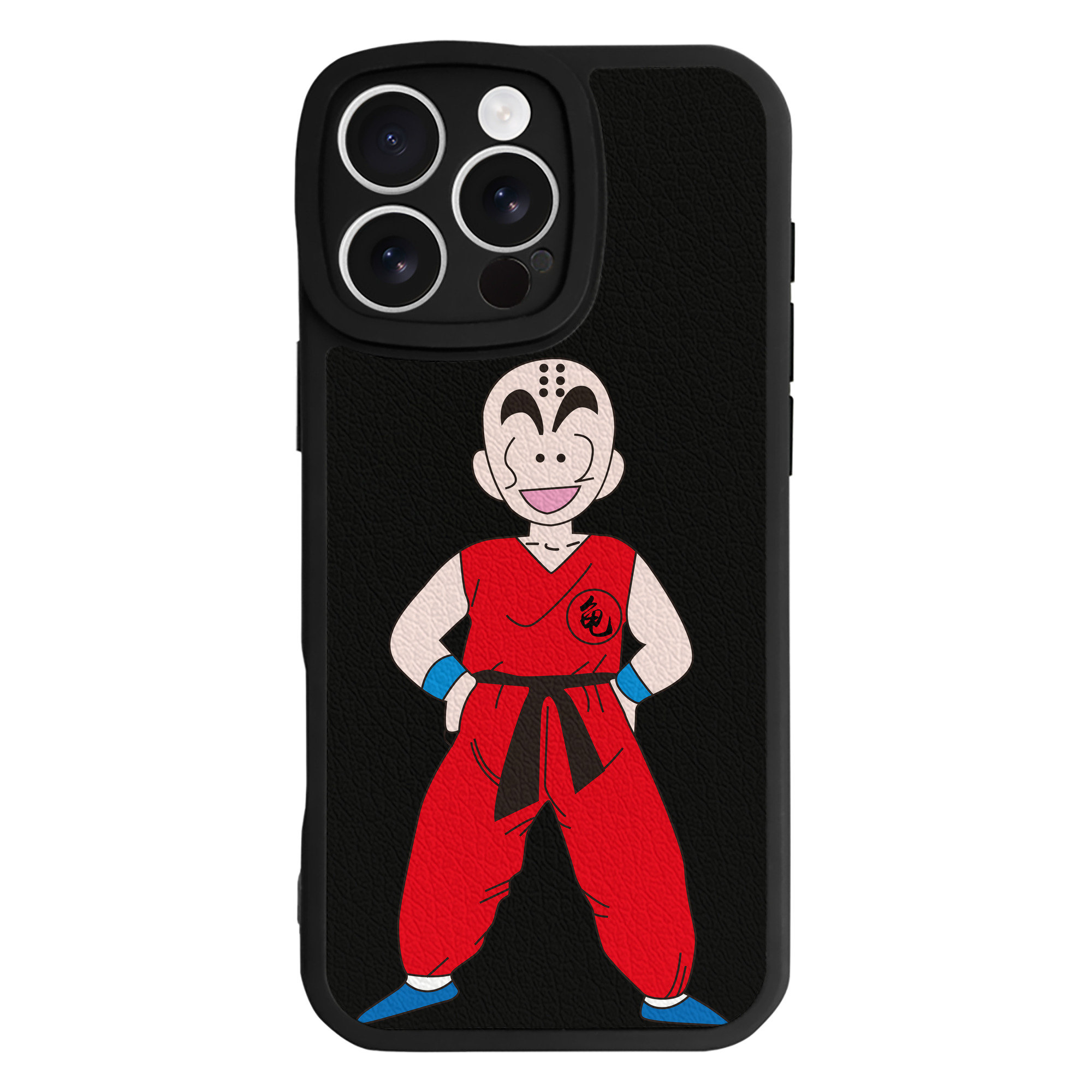 （画像用） ドラゴンボール クリリン DRAGON BALL krillin 【iPhone 16シリーズ対応】シリコンスマホケース（レザー調） 材質：シリコン